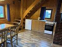 Kuchyň - přízemí - srub ubytování Prostřední Bečva