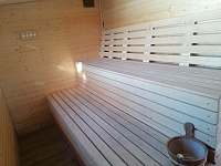 Sauna pro 8 osob s výhledem na horu smrk - chalupa k pronájmu Staré Hamry