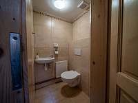 WC v přízemí - pronájem chalupy Ostravice