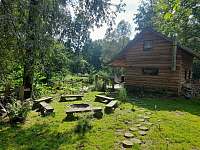 oplocená zahrada - chata ubytování Česká Kamenice