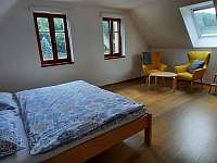 Ložnice 1 v podkroví - chalupa ubytování Jetřichovice