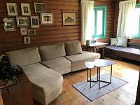 Obývací pokoj - chata ubytování Malá Skála - Labe