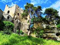 Zřícenina hradu Valečov - Branžež