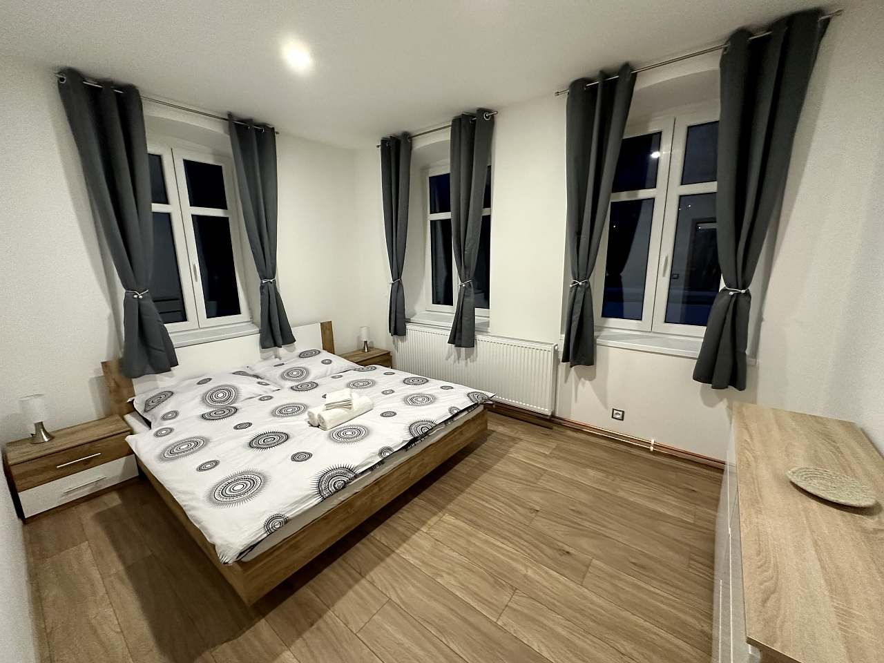 Apartmán 3, ložnice č. 2 s manželskou postelí