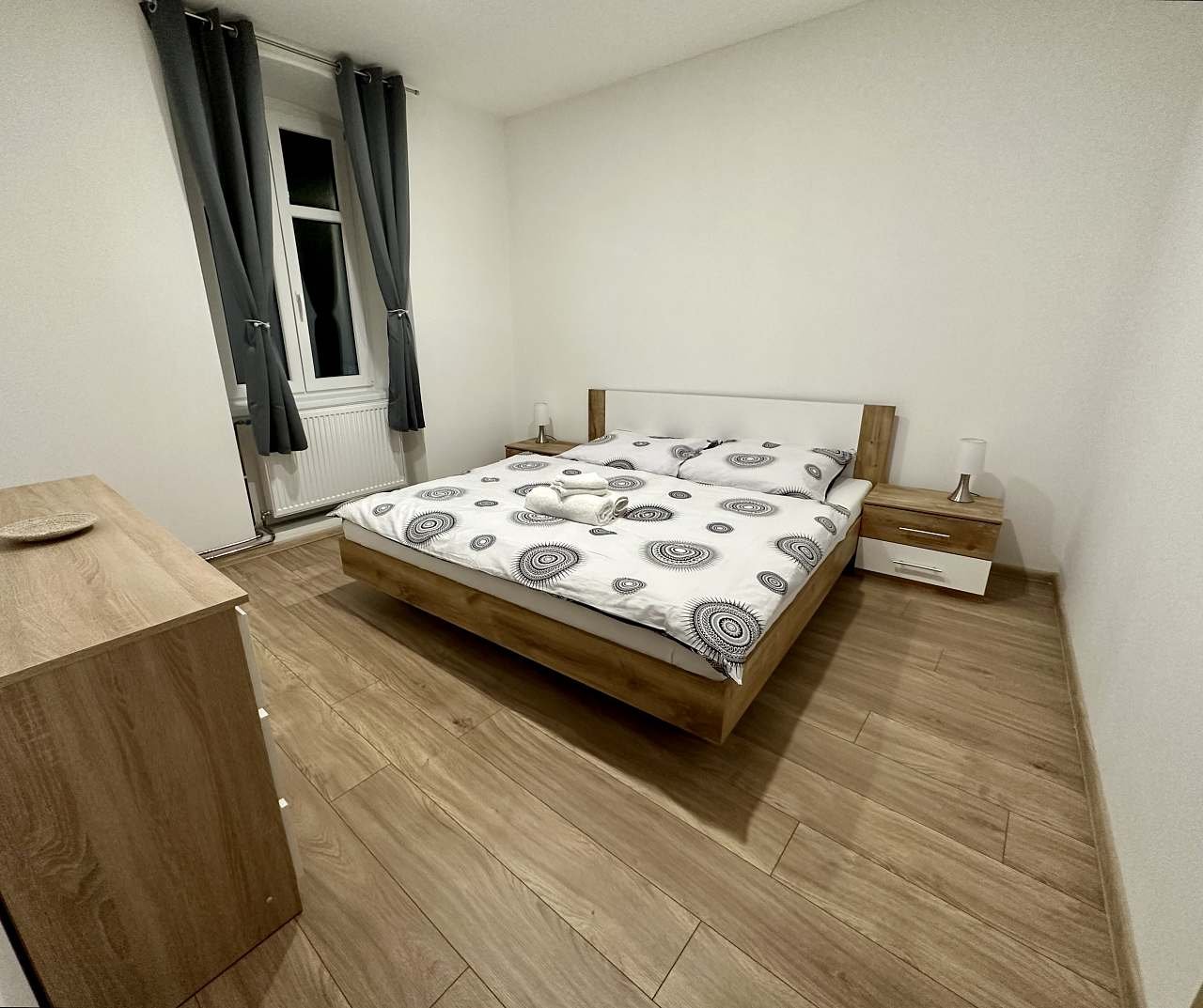 Apartmán 3, ložnice č. 3 s manželskou postelí