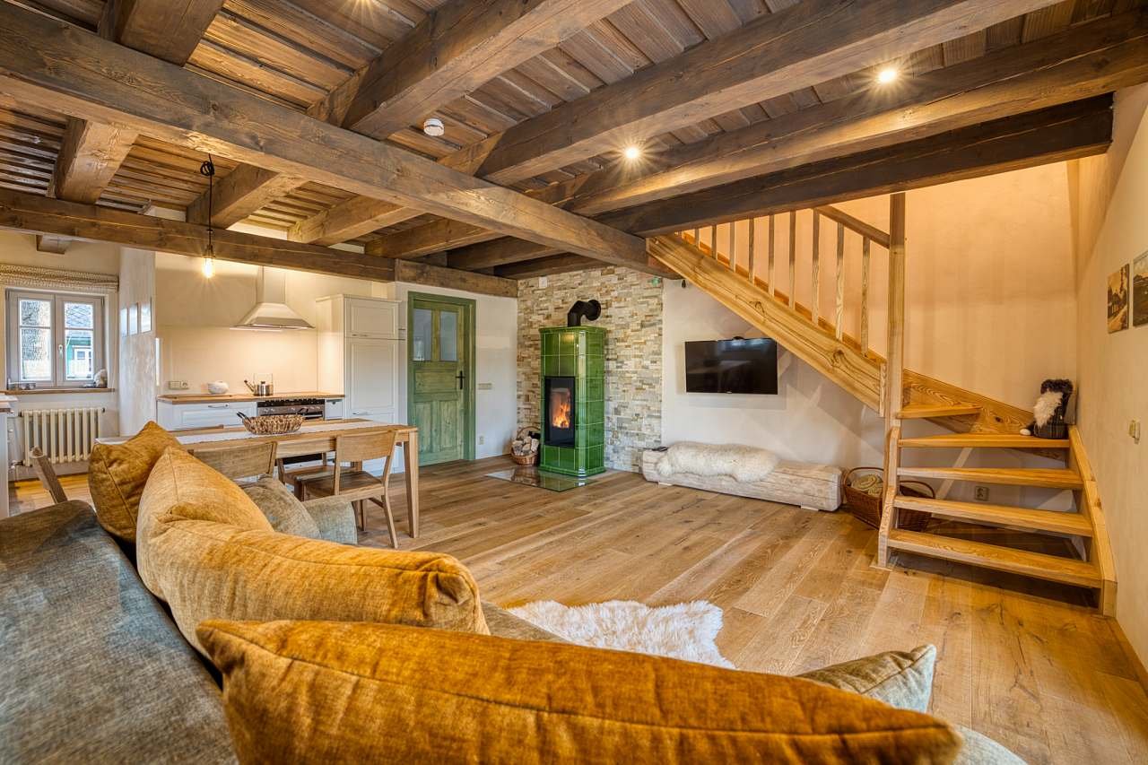 Apartmán Brusinka celkový pohled od sedačky