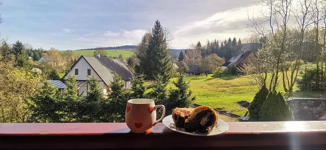 Božská snídaně na terase