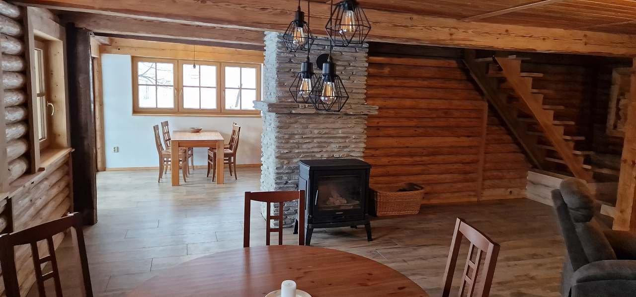 Chata Tis Heřmanovice  - Chata pronájem Jeseníky - Obývací prostor