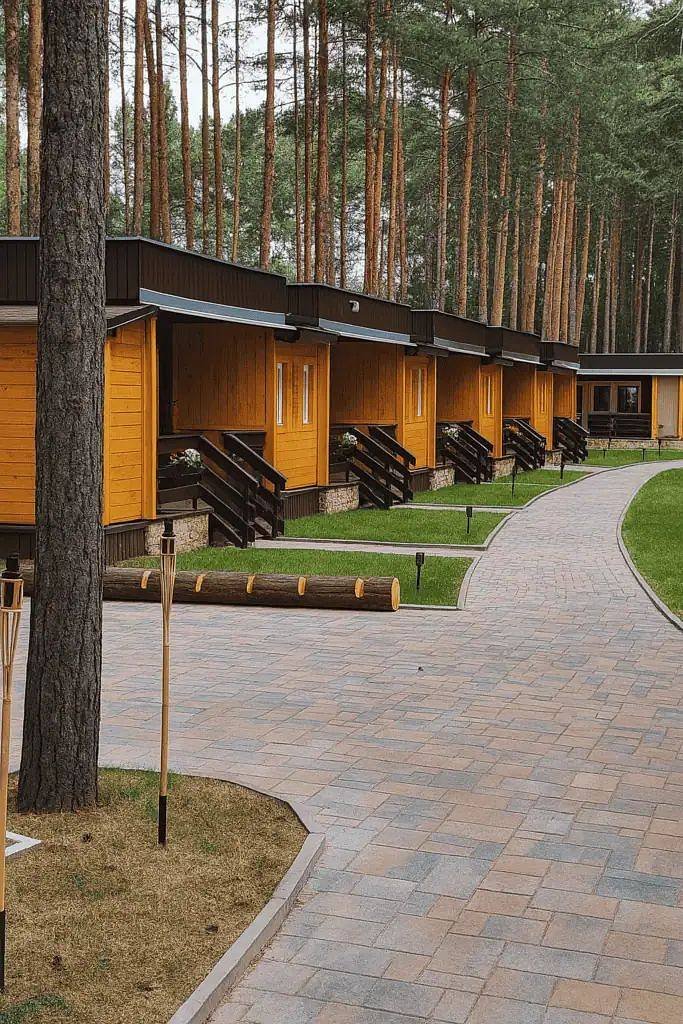 Chatičky v Kempu Srdíčko Máchovo jezero