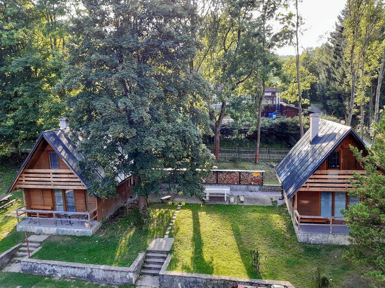 ubytování Přehrada Lesenská přehrada - chatka u vody - Lesné