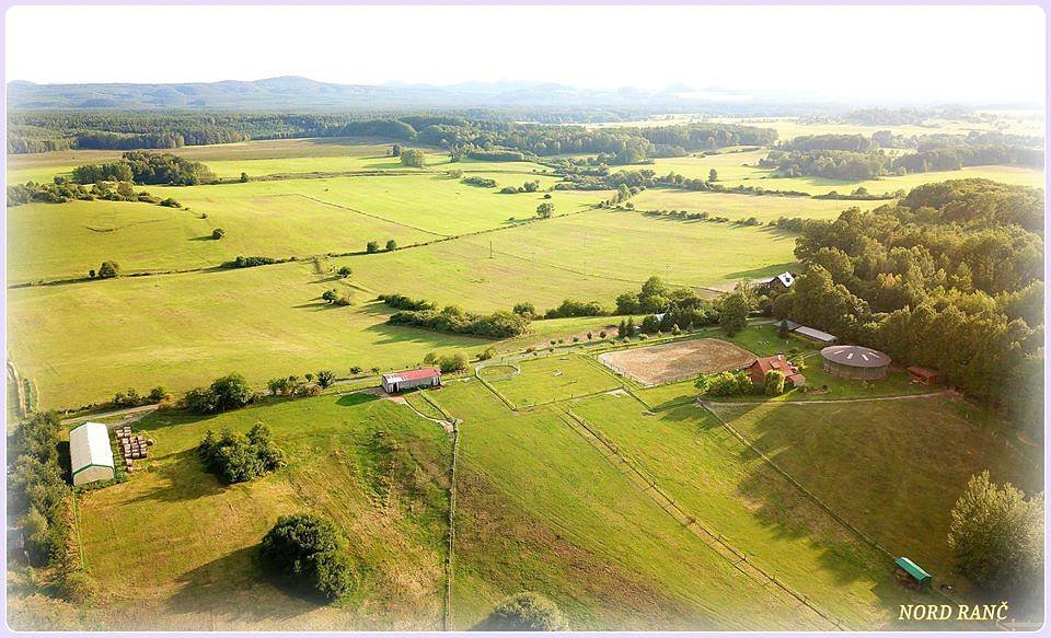 letecký snímek areálu