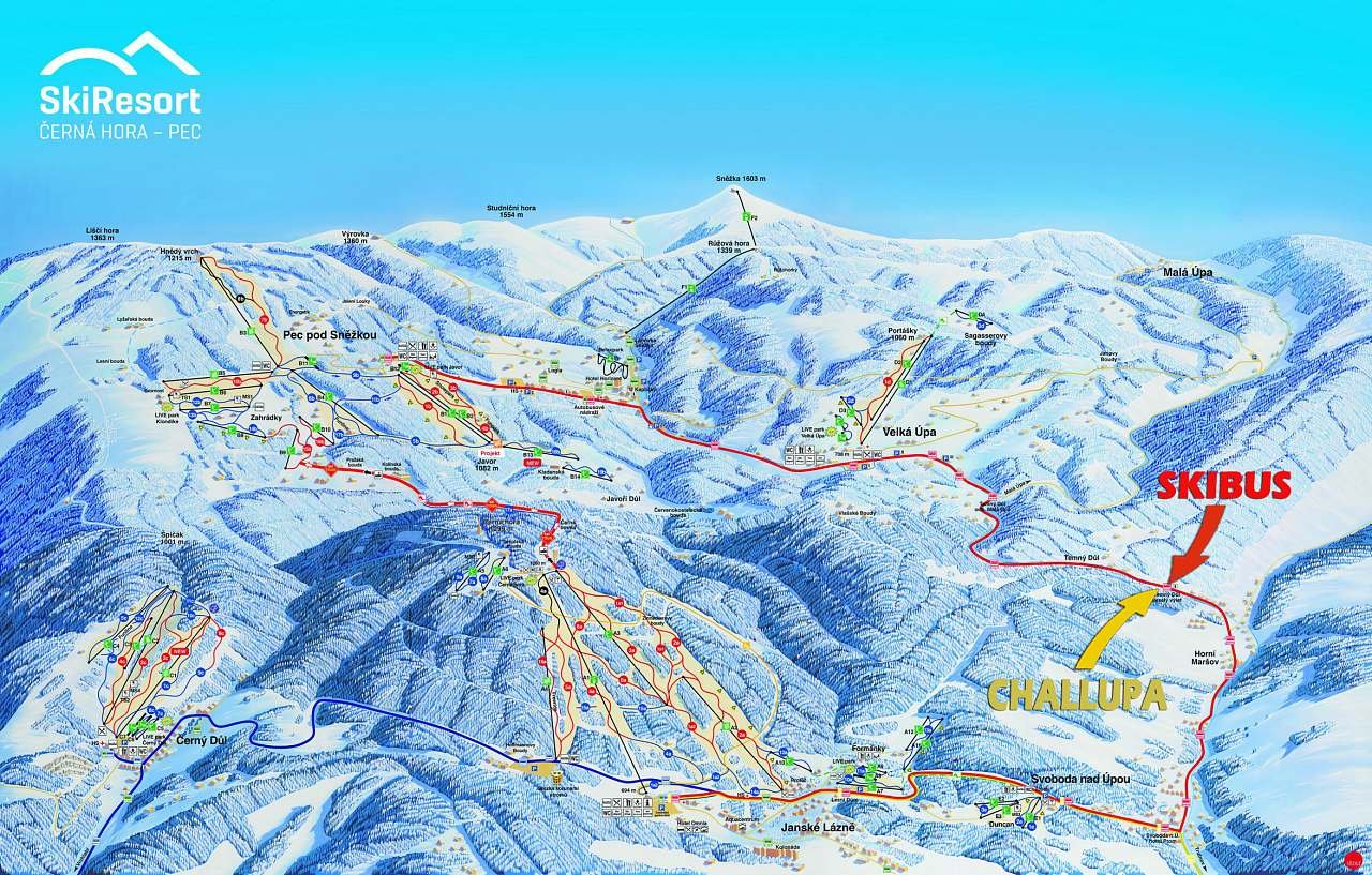 na zastávce Skibusu