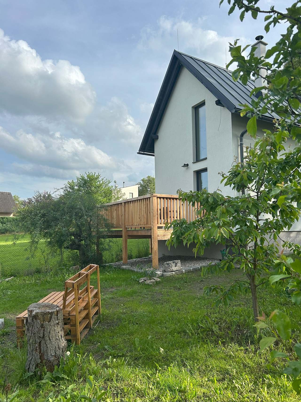 Podještědský ořešák s venkovním sezením