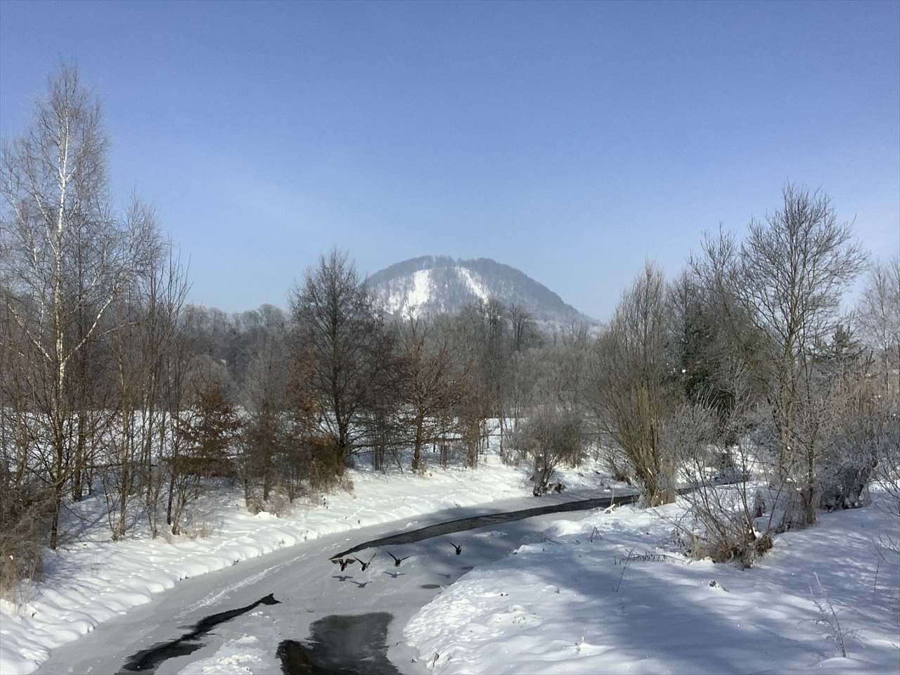 Pohled na Ortel v zimě