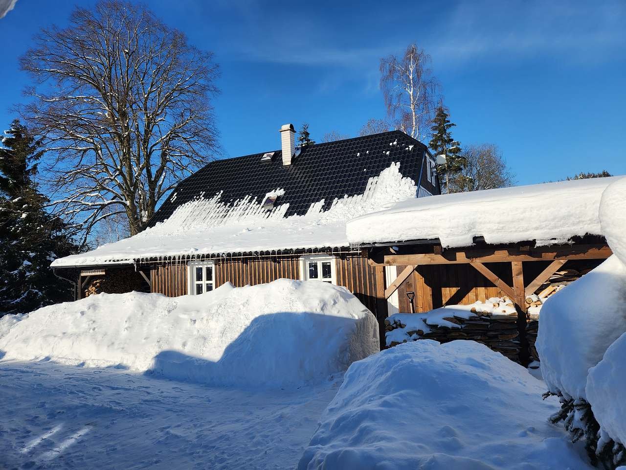 Pohled od běžecké tratě