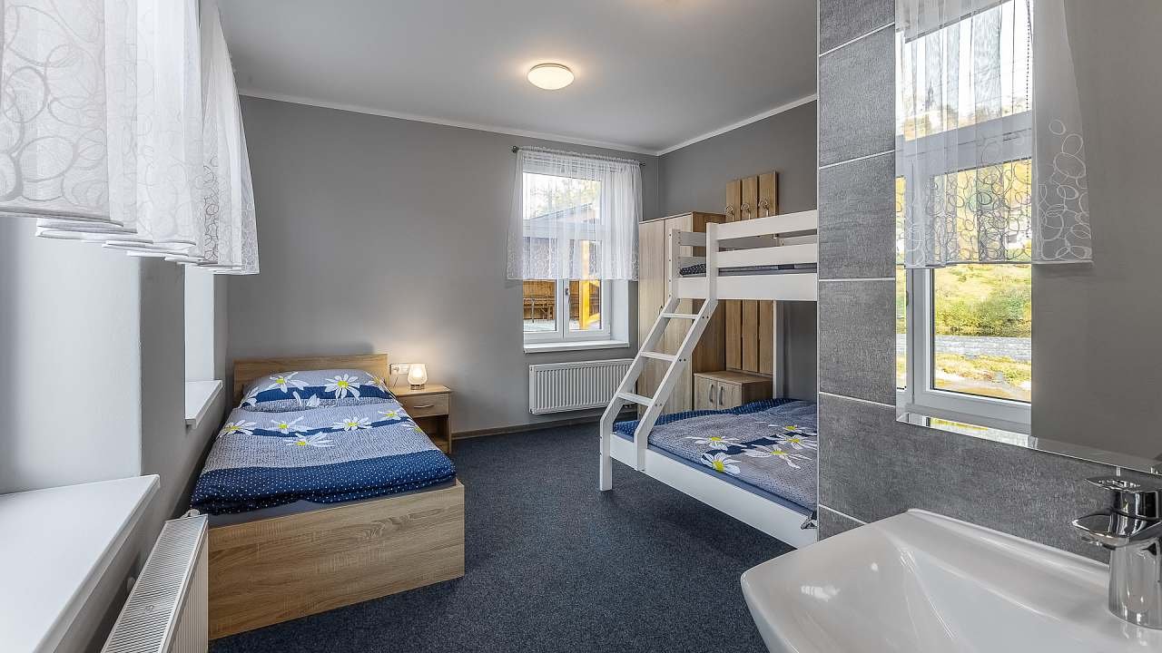 Pokoj 1 v přízemí 4 lůžka