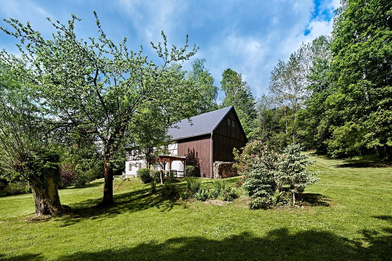 Poustevna - pohled od ohniště