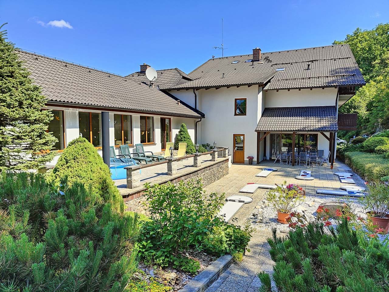 Prostor na relax s minigolfem