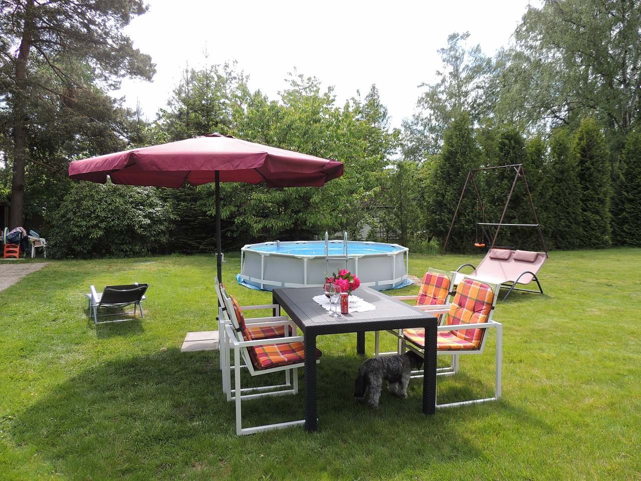 Průměr bazénu 3,7 m.