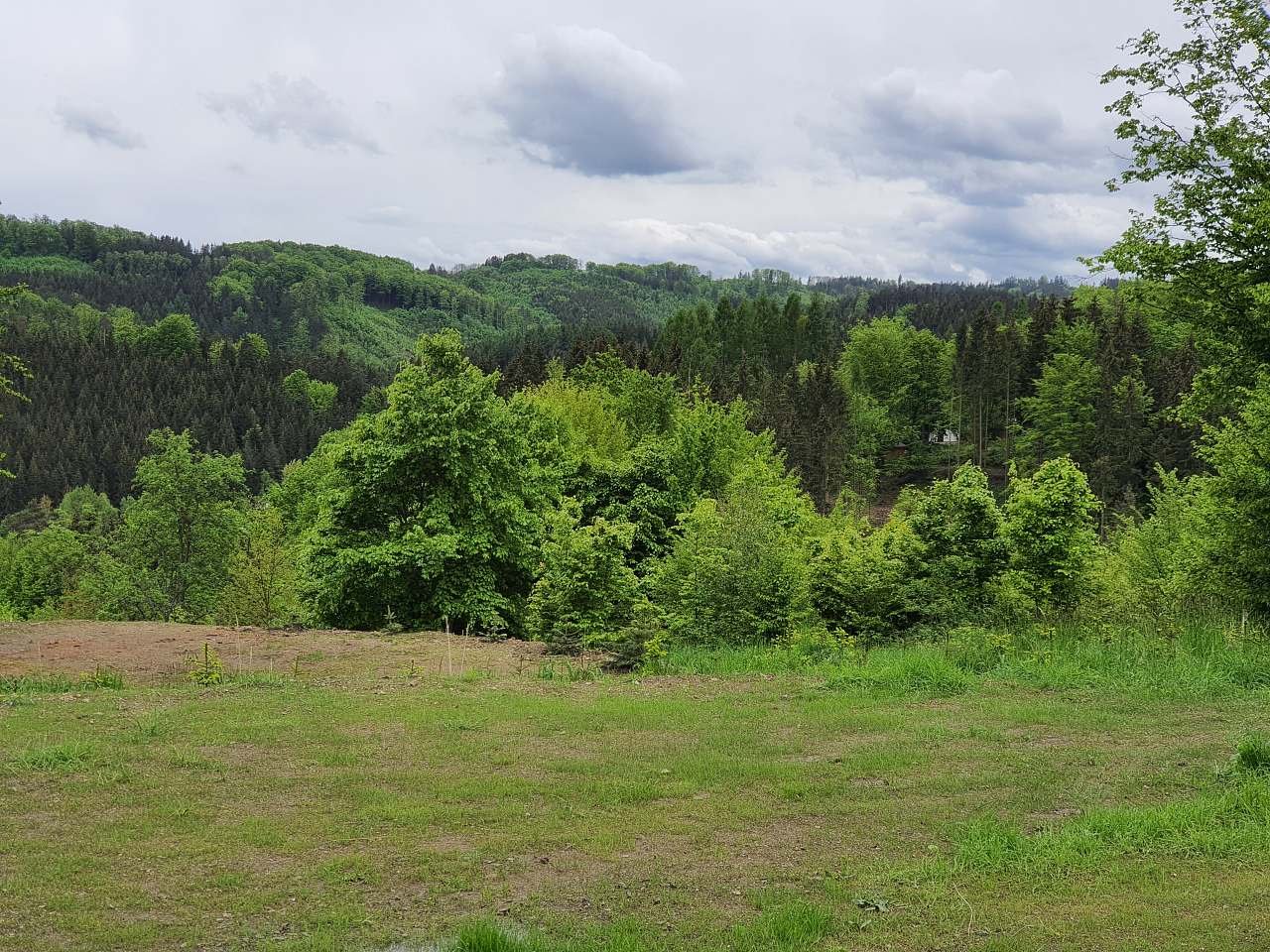 Výhled z terasy chaty