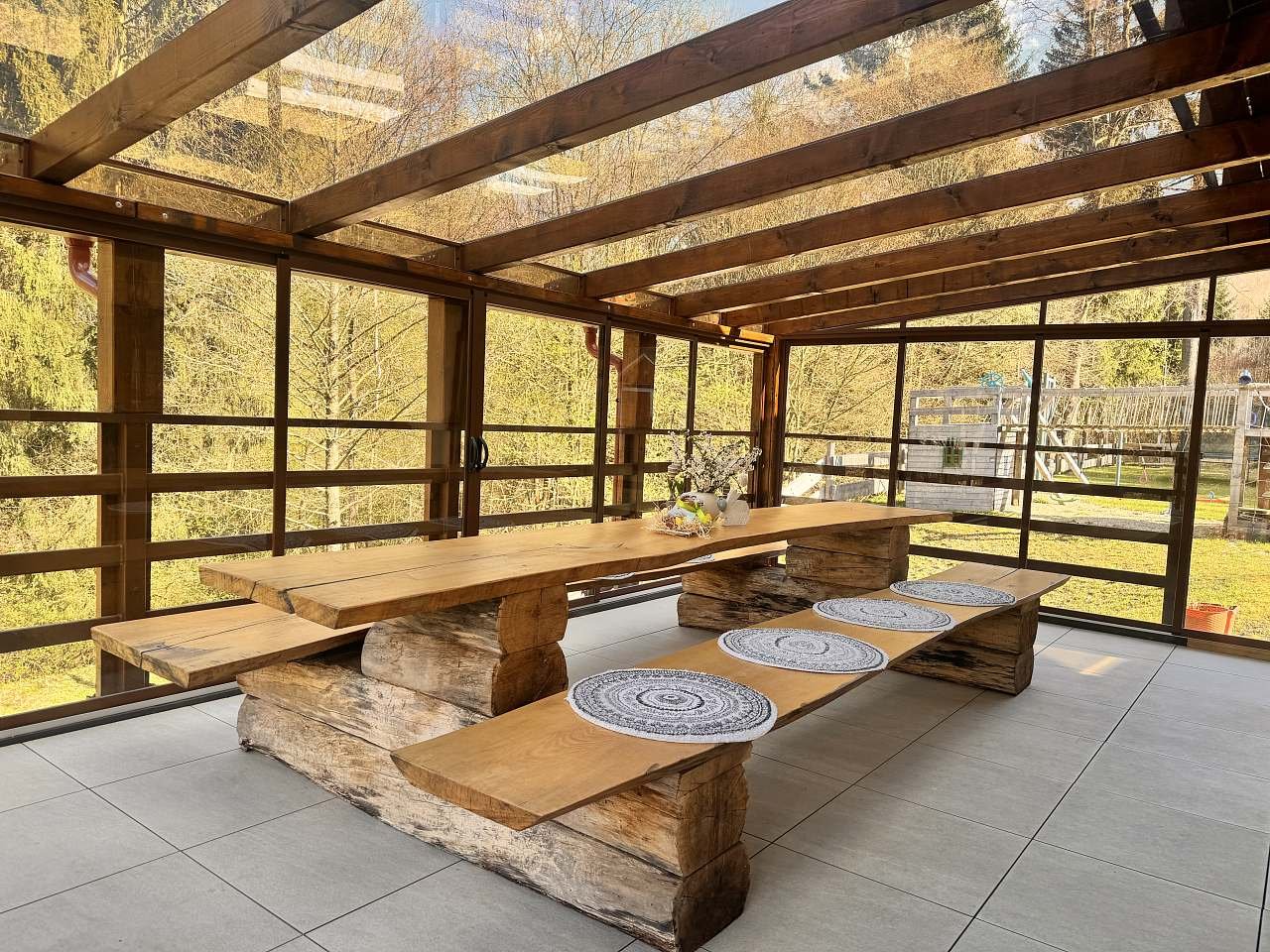 Zimní zahrada, terasa /posuvné výplně/