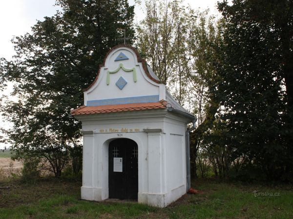 Barokní kaplička sv. Prokopa v místě původních Čehovic - tip na výlet