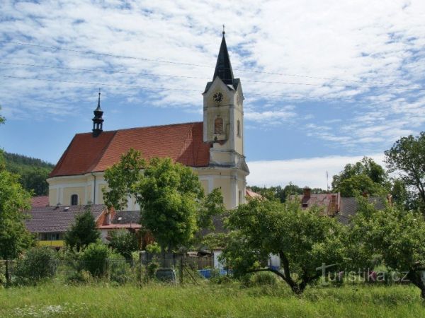 Čechy pod Kosířem – kostel sv. Jana Křtitele