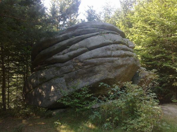 Čertův kámen u Melechova. - tip na výlet