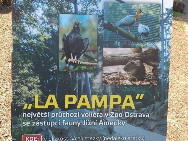 Expozice voliéra "La Pampa" v Zoo Ostrava