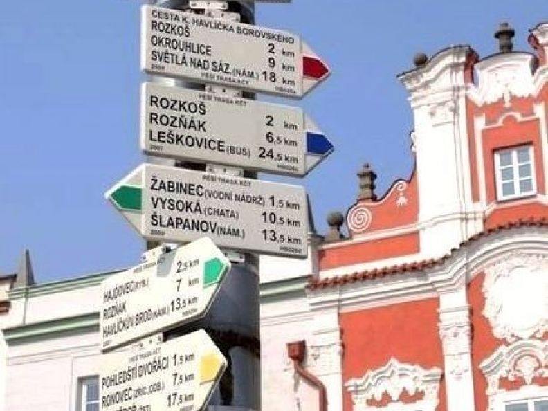 Havlíčkův Brod - hlavní turistický směrovník - tip na výlet