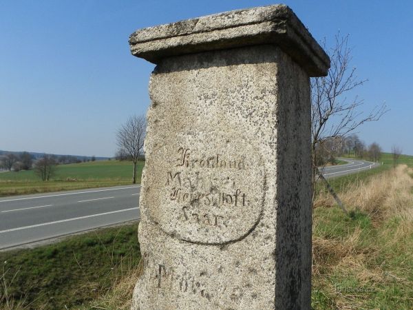 Historický hraniční kámen – Čechy–Morava