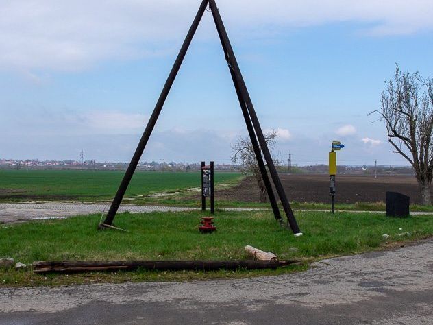 Hodonín, Nesyt – Památník prvního ropného vrtu