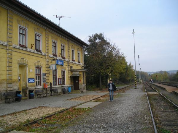 Jince - železniční stanice - tip na výlet