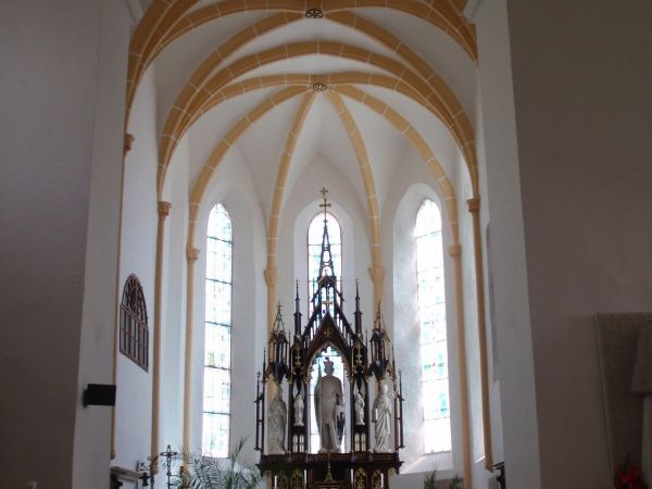 Kostel sv. Václava v Křižanově - interiér - tip na výlet