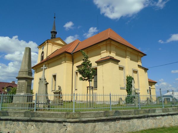 Kostel Všech svatých v Probluzi - tip na výlet