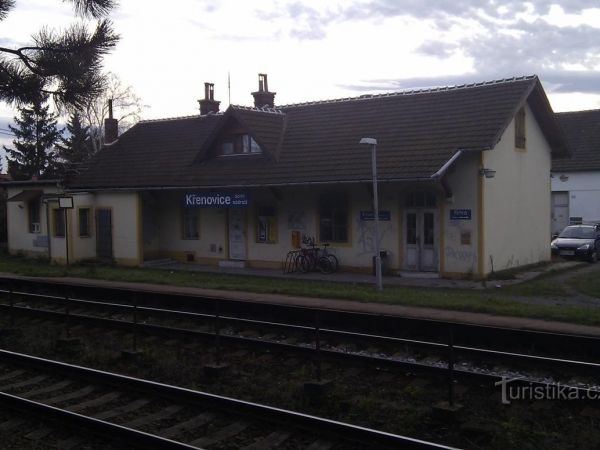 Křenovice dolní nádraží - železniční stanice