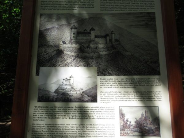 Osek - naučná stezka Přírodou a dějinami Oseka přes hrad Osek (Rýzmburk) - tip na výlet