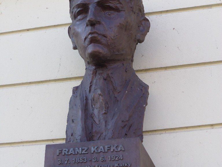 Poděbrady - busta Franze Kafky