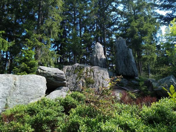 Pohanské kameny u Strážného na Šumavě
