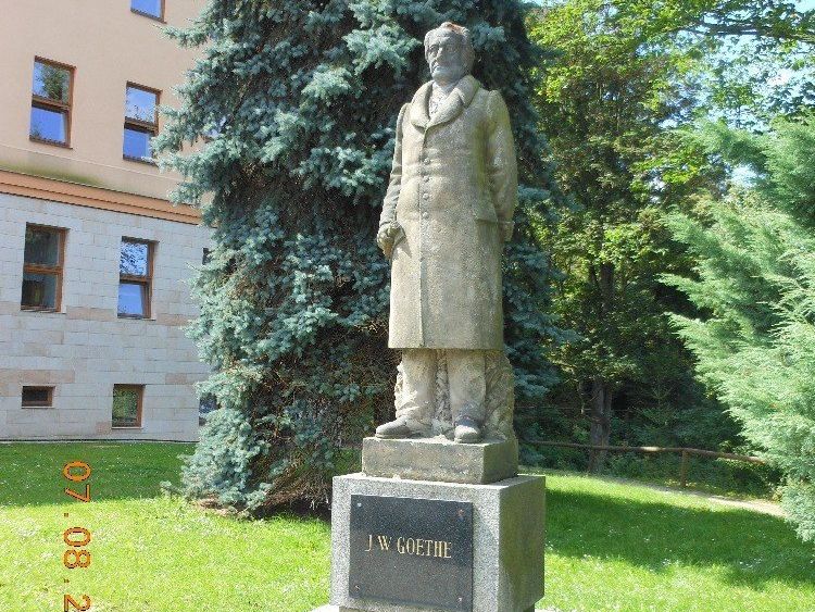 Pomník J. W. GOETHE - Loket