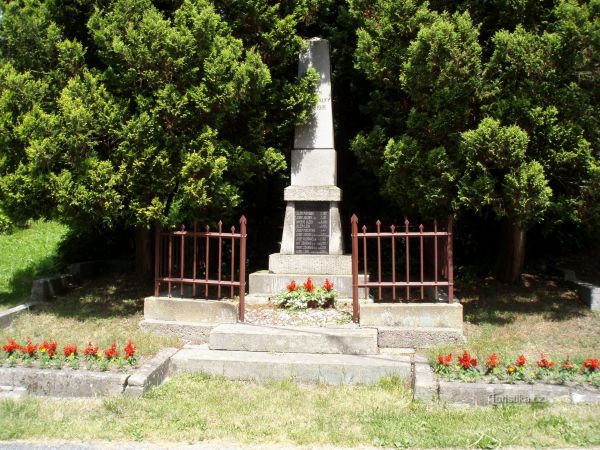 Pomník padlým v 1. světové válce v Brzicích