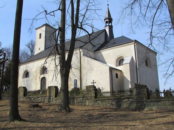 Potštát - kostel Nanebevzetí Panny Marie