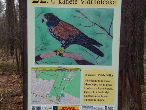 Praha-Klánovice - Lesní galerie - zastávka 22 - káně Vidrholčák
