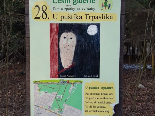 Praha-Klánovice - Lesní galerie - zastávka 28 - puštík Trpaslík - tip na výlet