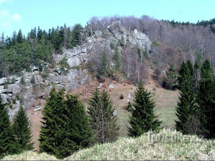 Pulčín - zbytky hradu