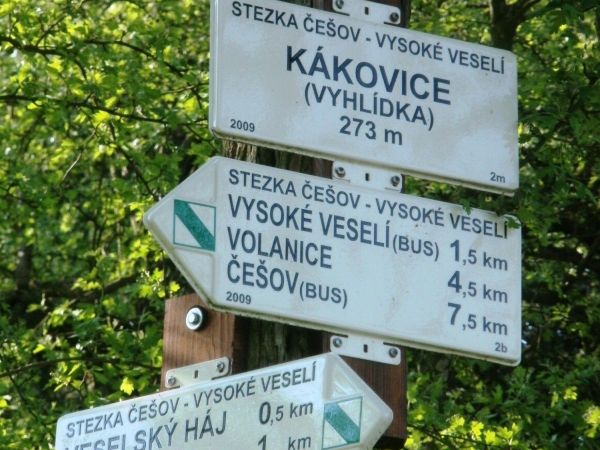 rozcestí NS Češov-Vysoké Veselí  -  Kákovice