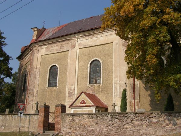 Ruprechtice - kostel sv. Jakuba Většího - tip na výlet