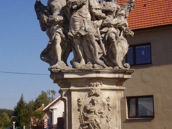 Sousoší sv. Václava s anděly v Budišově - tip na výlet