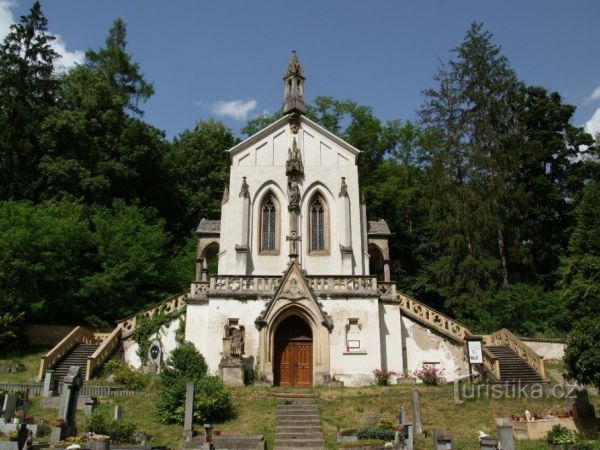 Svatý Jan pod Skalou – hřbitov s hrobkou Bergerů - tip na výlet