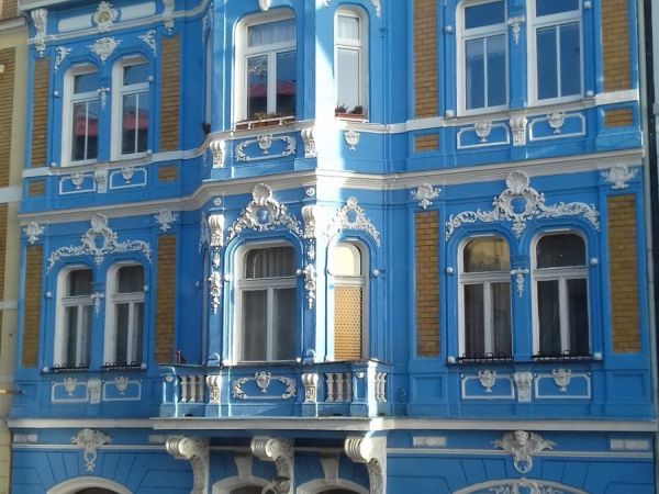 Teplice - ,,Modrý,, dom č. p. 1340/14 na ulici Jiřího Wolkra - tip na výlet
